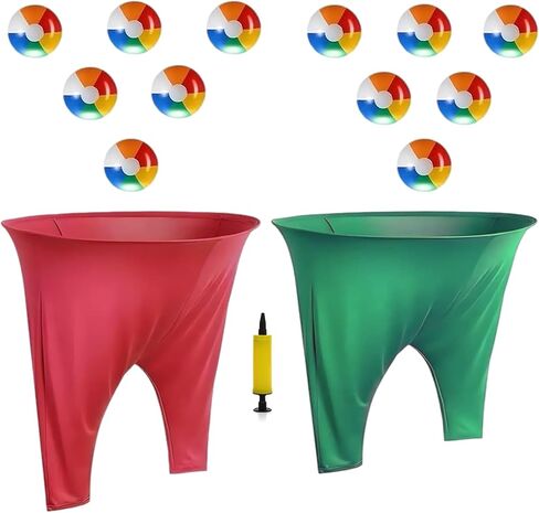 4 عبوات من لعبة Granny Pants Yard، لعبة سراويل الجدة الخارجية للحفلات العائلية مع 20 قطعة من الكرات النطاطة للتجمع العائلي، ألعاب حفلات لم شمل العائلة في الفناء الخلفي in Kuwait