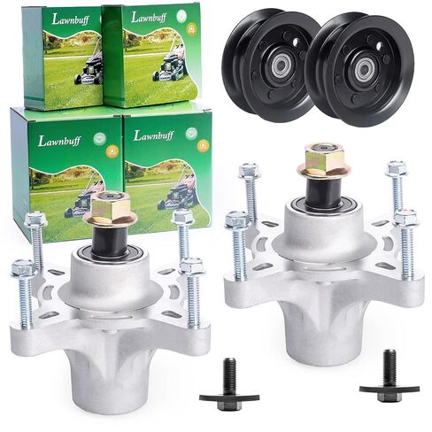 مجموعة إعادة بناء سطح السفينة مقاس 42 بوصة تناسب Toro TimeCutter SS4235 MX4260 SS4260 Exmark Quest E S Series جزازة العشب تتضمن 2 عمود دوران 121-0751 2 شفرة 110-6568-03 2 Idler 106-2175 1 حزام 119-8819 in Kuwait