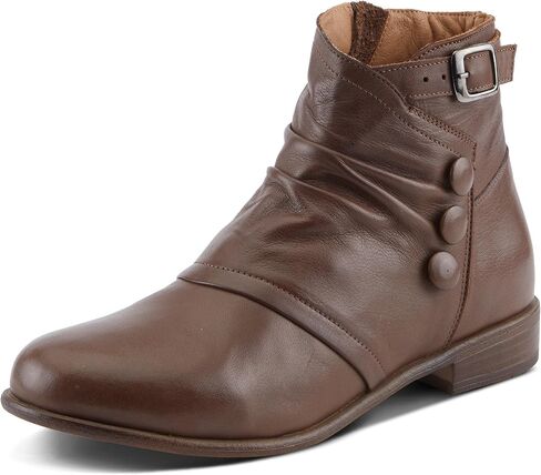 Spring Step Women's SIANNA Booties with Decorative Buckle, Leather-Wrapped Buttons, and Comfortable Fit in Saudi Arabia