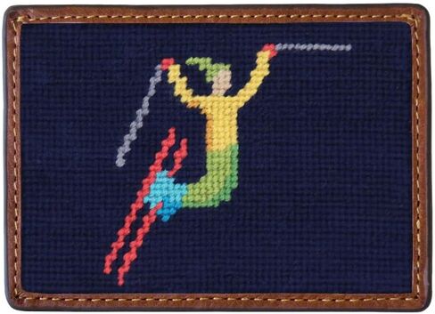 Smathers & Branson World's Best Dad Needlepoint Credit Card Wallet in Saudi Arabia