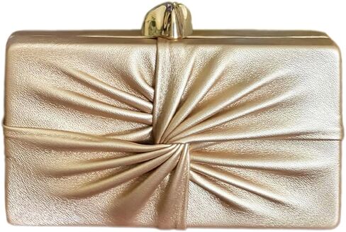 PU Leather Clutch Purse Vintage Ruched Evening Bag Unique Crossbody Handbag for Wedding Party Prom in Saudi Arabia