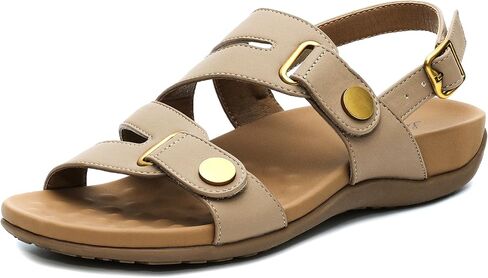 صنادل نسائية من Littleplum تدعم قوس القدم، صنادل مريحة لتقويم العظام، أحذية صيفية للمشي بحزام كاحل قابل للتعديل للسفر على الشاطئ in Kuwait