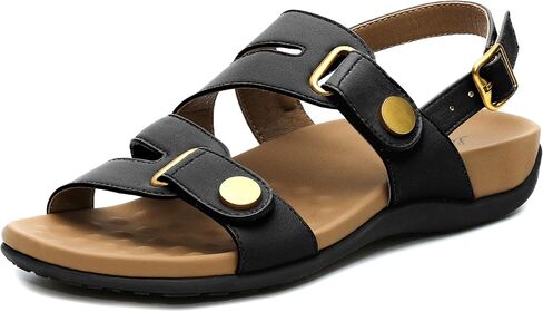 Littleplum Orthopedic Sandals for Women Arch Support Comfortable Flat Adjuatable Sandals for Walking Summer Beach in Saudi Arabia