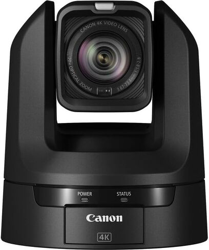 كاميرا Canon CR-N300 4K NDI PTZ مع حزمة تكبير بصري 20x (أسود ساتان) | فيديو UHD، تدفق NDI|HX وIP، تحكم سلس في الإمالة/التدوير | مثالية للكنيسة والبث المباشر (5157C001) + بطاقة سعة 32 جيجابايت in Kuwait