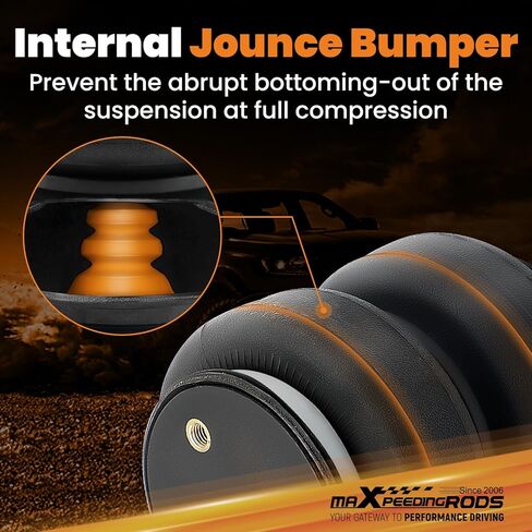 maXpeedingrods Rear 5000 lbs Air Suspension Bags Kit for Dodge Ram 2500 2003-2013 4WD and Ram 3500 2003-2018 4WD Air Helper Spring Kit w/Internal Jounce Bumper Gray in Saudi Arabia