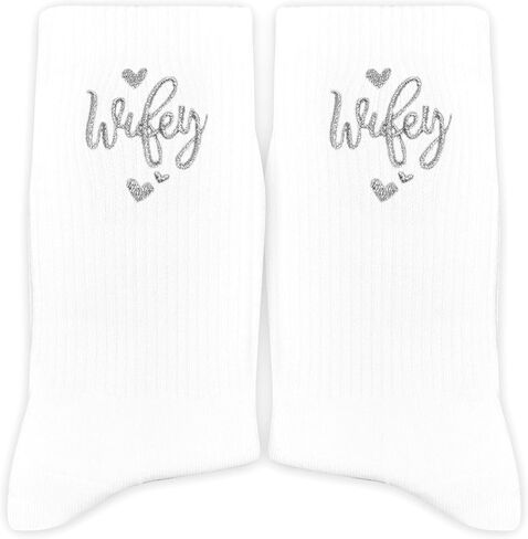 Hubby Embroidered Socks – Husband Gifts for Wedding, Anniversary, Birthday, Valentine’s Day, Christmas, Newlywed, etc.(042) in Saudi Arabia
