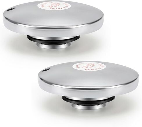 Frienda 2 Pcs Transfer Tank Vented Fuel Diesel Tank Cap, Venting Pressure Fuel Gas Cap for 2 Inch Base for Diesel Transfer Auxiliary Storage Truck Tool Box, Vented Design, Top Cover Only in Saudi Arabia