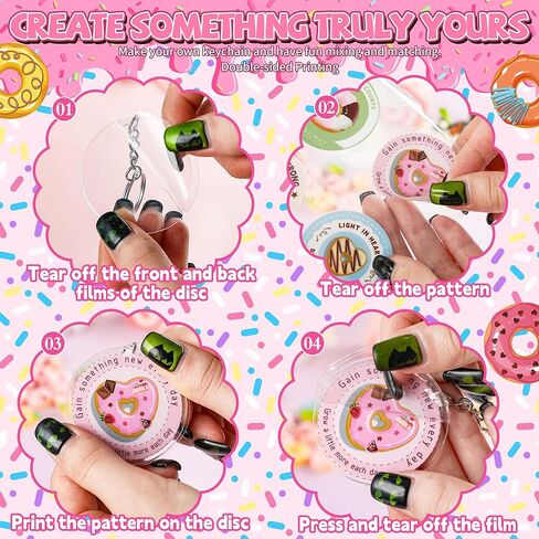 151Pcs Keychain Blanks Kit, DIY Keychain Making Kit With Clear Acrylic Blanks, Key Rings, Keychains Making Supplies in Saudi Arabia