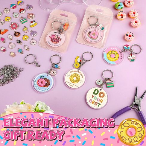 151Pcs Keychain Blanks Kit, DIY Keychain Making Kit With Clear Acrylic Blanks, Key Rings, Keychains Making Supplies in Saudi Arabia