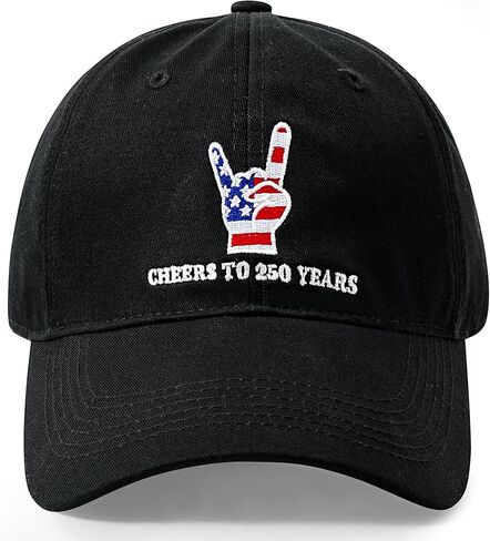 United States 250th Anniversary Celebration Hat, Low Profile Patriotic Cap Adjustable Baseball Cap for Men Women, White in Kuwait