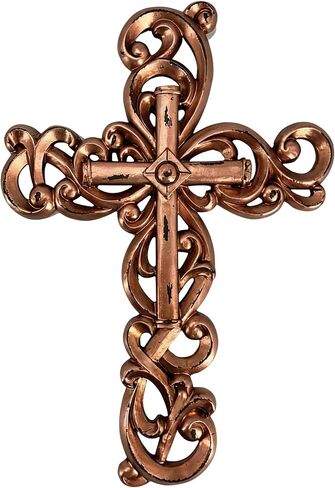 Comfy Hour Faith and Hope Collection Wall Hanging Cross (Rose Gold) in Saudi Arabia