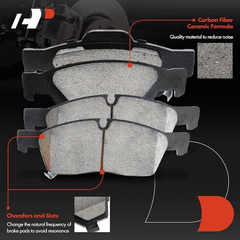 A-Premium Front and Rear Drilled and Slotted Disc Brake Rotors + Ceramic Pads Kit Compatible with Select Dodge and Jeep Models - Durango 2011-2020 3.6L, Grand Cherokee 2011-2018, 12-PC Set in Saudi Arabia