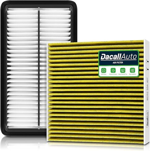 Activated Carbon Cabin & Engine Air Filter Set fit for Honda Pilot/Ridgeline/Passport V6-3.5L (2016-2025), for Acura MDX V6-3.0L/3.5L (2016-2020), Replace Part NO. 17220-5J6-A10, 80292-SDA-407 in Saudi Arabia