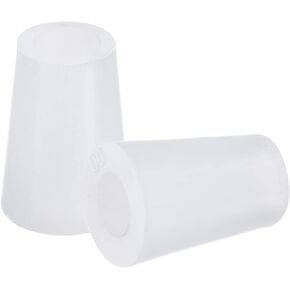 MECCANIXITY Silicone Rubber Tapered Plug 11mm to 15mm with Hole White for Powder Coating, Painting, Anodizing, Plating, Sandblasting, Laboratory Use 5 Pieces