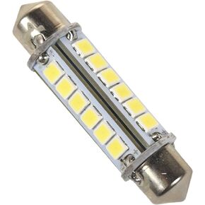 HQRP 360 deg 41mm Festoon 24 LEDs Cool White Navigation Bulb compatible with Masthead/Stern Light/Navigation Lights/Anchor Lamp