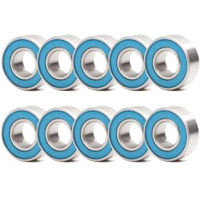 686-2RS Precision Ball Bearing 6x13x5mm Compatible with Traxxas 5180,6x13mm ABEC-3 Blue Rubber Sealed Ball Bearings (Pick of 10pcs)