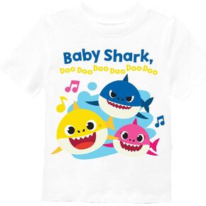 تي شيرت Pinkfong للأولاد Baby Shark Doo Family بأكمام قصيرة in Kuwait