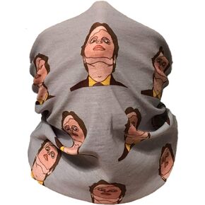 Balanced Co. Dwight Schrute Seamless Face Mask Bandanas for Dust, Outdoors, Festivals, Sports