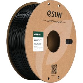 eSUN High Speed ABS+ Filament 1.75mm, Excellent Layer Adhesion 3D Printer Filament Speedy ABS Plus for Fast Printing, 1KG Spool (2.2 LBS) 3D Printing Filament for 3D Printers, Black