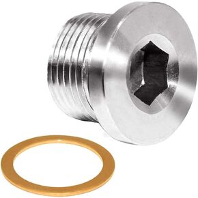Joywayus Internal Hex Head Socket Pipe plug M8x1 Thread Stainless Steel Pipe Fitting Rods By CNC
