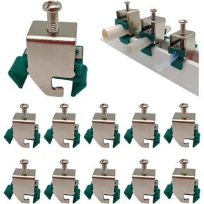 3/4'' 1'' 1-1/4'' Strut Clamp for Conduit, Adjustable Nickel Plating Pipe Clamp for Strut Channel, 10-Pack (1'')