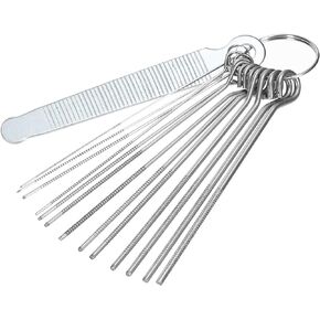 PATIKIL Guitar Nut Slotting File Set Bridge Saddle Nut Files 13 Needles Set Tool Kit Stainless Steel for Instrument String Guitar Bass