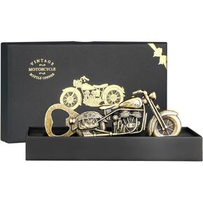 Motorcycle Beer Gifts for Men, Father's Day Gifts for Dad, Vintage Unique Motorcycle Beer Bottle Opener Birthday Gifts for Him Dad Husband Boyfriend, Father's Day Gifts from Daughter Son Wife
