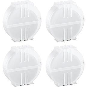 4pcs Beeswax Thread Conditioner, Thread Wax for Sewing with Plastic Box Thread Beeswax Thread Conditioner Wax for Sewing Quilting Reinforcing Thread (White)