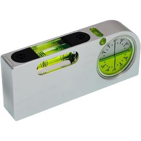 Multi Angle Measuring Level with Magnetic Solid Aluminum Alloy Mini Level Gauge, Portable Mini Level Bubble Gauge (blue)