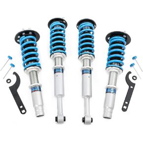 Coilover Adjustable Height Suspension, Mono-Tube, 16 Level Adjustable Damper Compatible with Honda Accord 2003-2007 CM with Acura TSX 2004-2008 CL9 Shock