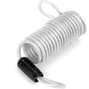 Security Reminder Cable, Anti Theft Steel Wire Lock Security Spring Wire Lock Security Steel Wire Spring Reminder Rope for Luggage Bicycle Helmet