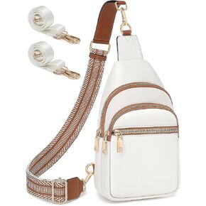 Small Sling Bag for Women, Vegan Leather Crossbody Bags fanny packs for Women with Adjustable Strap