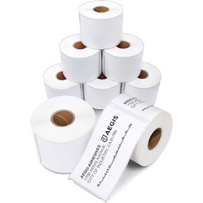 Aegis Adhesives - Compatible Direct Thermal Labels Replacement for DYMO 30256 (2-5/16" X 4") Shipping - Use with Labelwriter 450, 450 Turbo, 4XL Printers (8 Rolls)