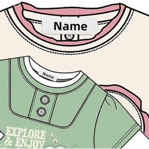 90 No BPA Clothing Labels for Kids Name Tags Sticker No-Iron Clothing Label Self-Adhesive Name Fabric Sticker Suitable for Day Care Sanatorium Articles Can Be Cleaned and Dried