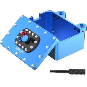 COOWOO Aluminum Alloy Receiver Box Upgrade Parts for 1/10 SCX10 I RC Trucks - Precision CNC Machined for Enhanced Durability and Thermal Performance, Black