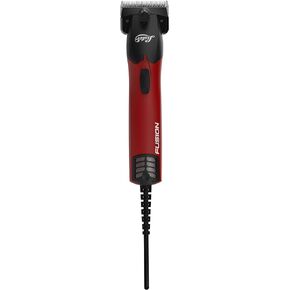 شفرة رفيعة لقص الحيوانات الكبيرة من WAHL Lister Fusion للخيول والماشية والماعز والألبكة والماشية (258-40720) - مقصات الماشية والأغنام الممتازة - مثالية لعرض الخنازير - مجموعة مقصات كاملة - أحمر in Kuwait