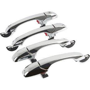 RANSOTO 4PCS 4589009AH Outside Exterior Door Handle Set Compatible with 2005-2010 Chrysler 300 300C, 2005-2008 Dodge Magnum, 2006-2010 Dodge Charger Replace CH1310142 5065801AG