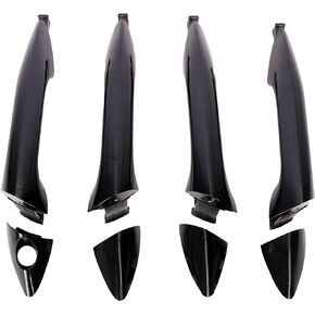 Primed Black Exterior Door Handle, Front Rear & Left Right Outside Handle, for Hyundai Elantra (GLS/GL/L/Limited/Sport/SE/GS) Sedan Coupe, 2011-2015, 2.0/1.8L, Replace# 826513X000 826523X000 4pcs