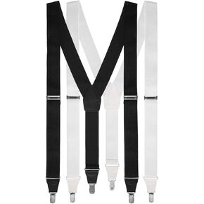 Men's Suspenders Adjustable Size with Clips