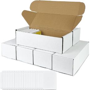 MUMULULU 6 PCS Trading Card Storage Box Cardboard Sports Game Card Storage Boxes with Dividers for Football Basketball Baseball Card
