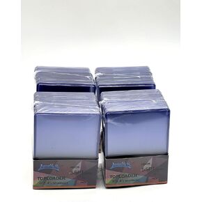 100pcs Lenayuyu 3" x 4" Clear Thick Top Loaders Toploaders 55PT Per Pack Hard Card Holders Standard Size 100ct Thick Action Packed Baseball, Football, Basketball, Hockey, Gaming