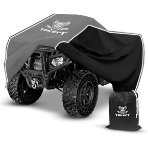 ATV Cover Waterproof, Heavy Duty 4 Wheeler Cover 100 Inch All Weather Protection Windproof Quad Cover, for Polaris Can am Kawasaki Honda Yamaha Suzuki (XXXL)