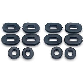 Set of 12 Rubber Grommet Single Side Cover for Honda Motorcycle CB100 CB125S CL100 CL100S CL125S SL100 125 TL125 125S XL100 Cover Replace 83551-300-000