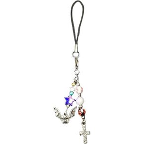 Cute Phone Charms Y2K Aesthetic Chain Strap Pink Cherry Strawberry Butterfly Star CellPhone Accessories forPhone Case Airpods Camera Backpack Purse Keychain Pendants Decor