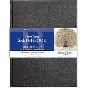 Stillman & Birn Beta Series Hardbound Sketchbook, A4 (8.25" x 11.75"), 270 GSM (Extra Heavyweight), White Paper, Cold Press Surface