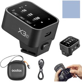 GODOX X3C 2.4G Wireless Flash Trigger Transmitter TTL Autoflash with Large OLED Touchscreen Multiple Flash Modes with USB Port 32 Channels 16 Groups Compatible with Canon Cameras