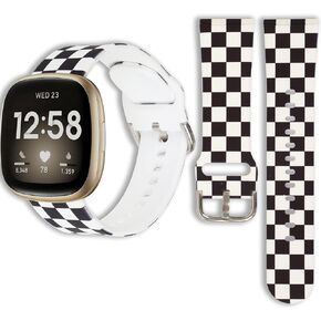 أحزمة لـ Fitbit Versa 3/Sense 2، حزام بديل مقاوم للماء من السيليكون للنساء والرجال لساعة Fitbit Versa 3/4 /Sense 2 1 الذكية - العلم الأمريكي العتيق