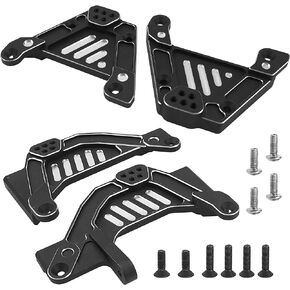 ShareGoo CNC Aluminum Front & Rear Shock Hoops Shock Towers Mounts Bracket Compatible with Axial SCX6 Jeep JLU Wrangler 1/6 RC Crawler Car Upgrade Part