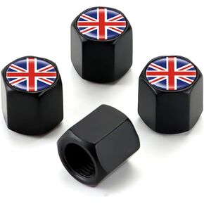Car Tire Valve Stem Caps,Tire Valve Stem Caps Accessory,Universal Stem Covers for Car, Trucks, Bikes, Motorcycles,Corrosion and Wear Resistance,Styling Decoration Accessories,4Pcs(Black)…