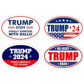 4 - Variety Pack Elect Trump 2024 Oval Magnet MAGA TO604